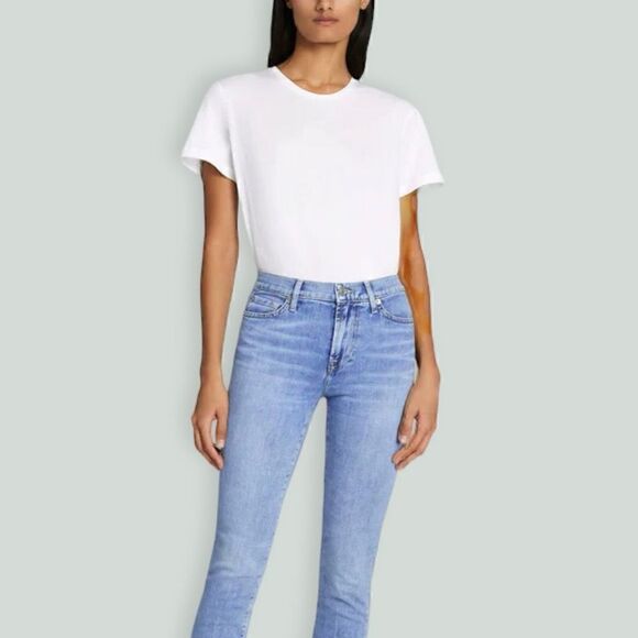 7 FOR ALL MANKIND Roxanne low-rise straight leg Size 28 - Picture 1 of 9